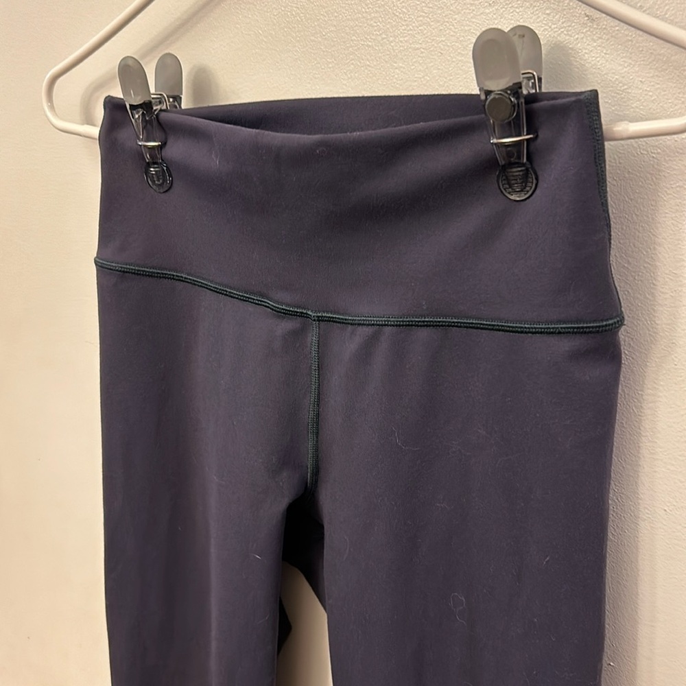 Powerhold Made By Fabletics Women’s Leggings Purplish-bluish/grey? ~12.5” across